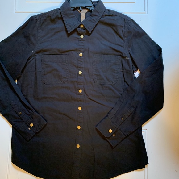 Bit & Bridle Snap NWT Button-up Black - Picture 3 of 6
